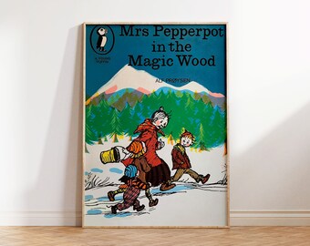 Mrs Pepperpot |  Alf Proysen, Original Book Cover, Childhood Books, Children's Book Classic, Wall Art, Art Print, Book Lover