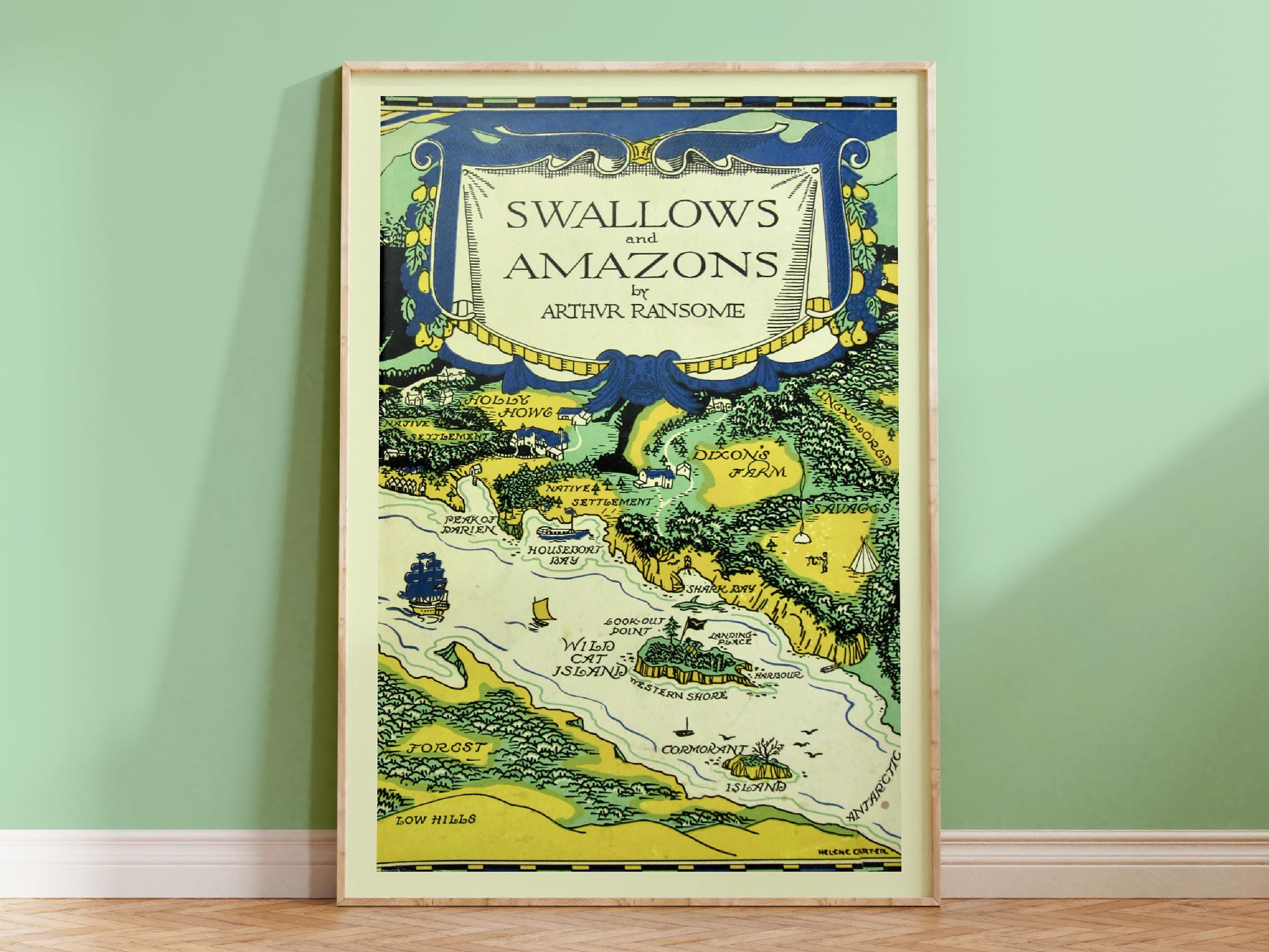 Swallows and Amazons Book Cover Design, Arthur Ransome, Swallows and  Amazons Book Poster, Classic Literature, Art Print, Sailing, Camping - Etsy, image size:3000x2250