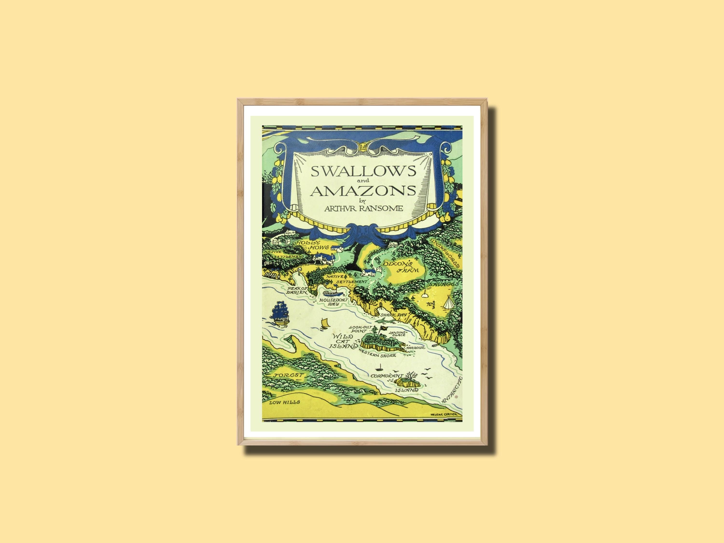 Swallows and Amazons Book Cover Design, Arthur Ransome, Swallows and  Amazons Book Poster, Classic Literature, Art Print, Sailing, Camping - Etsy, image size:3000x2250