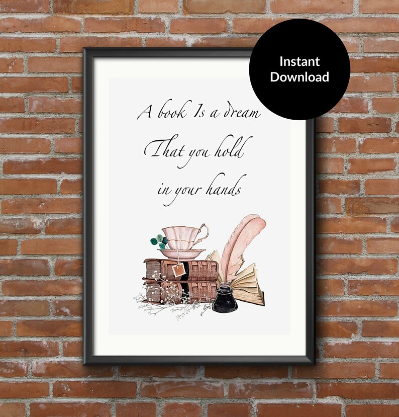 Beautiful Book Quote Art Print Reader Quote Book Quote Etsy