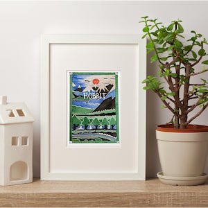 Tolkien The Hobbit Watercolour Print • Middle-earth Wall Art • Literary Gift • Fantasy Book Decor • Book Lover Gift image 5