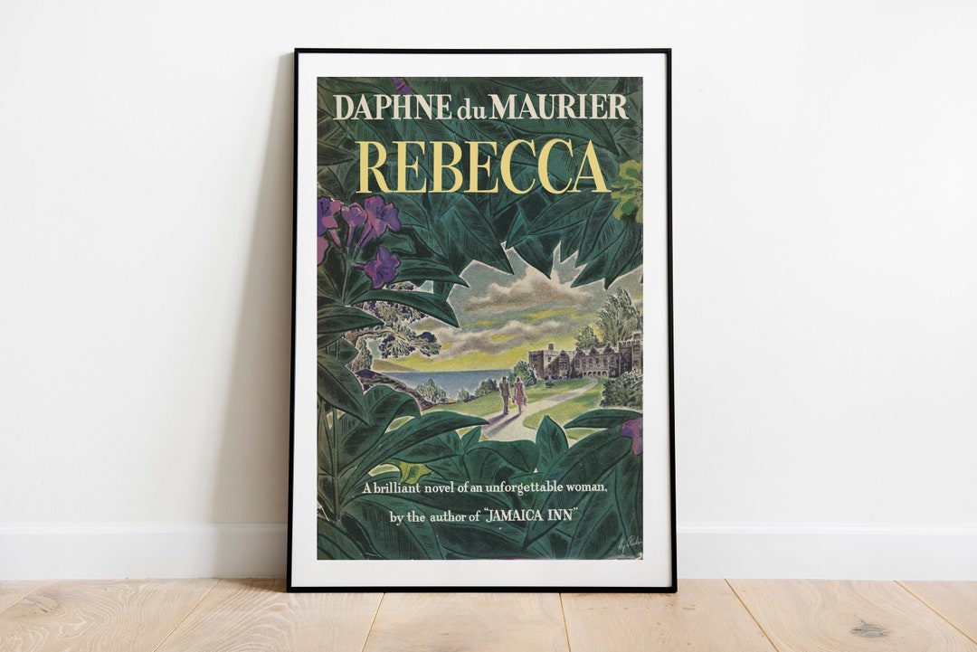 Rebecca by Daphne Du Maurier Book Cover, Wall Art,painting, Book Lover