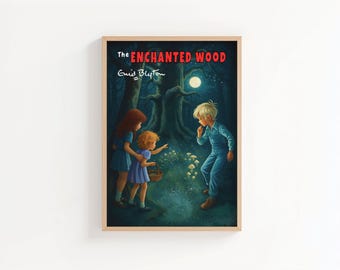 The Enchanted Wood Book Cover Art Print, Enid Blyton Children's Nursery Wall Art