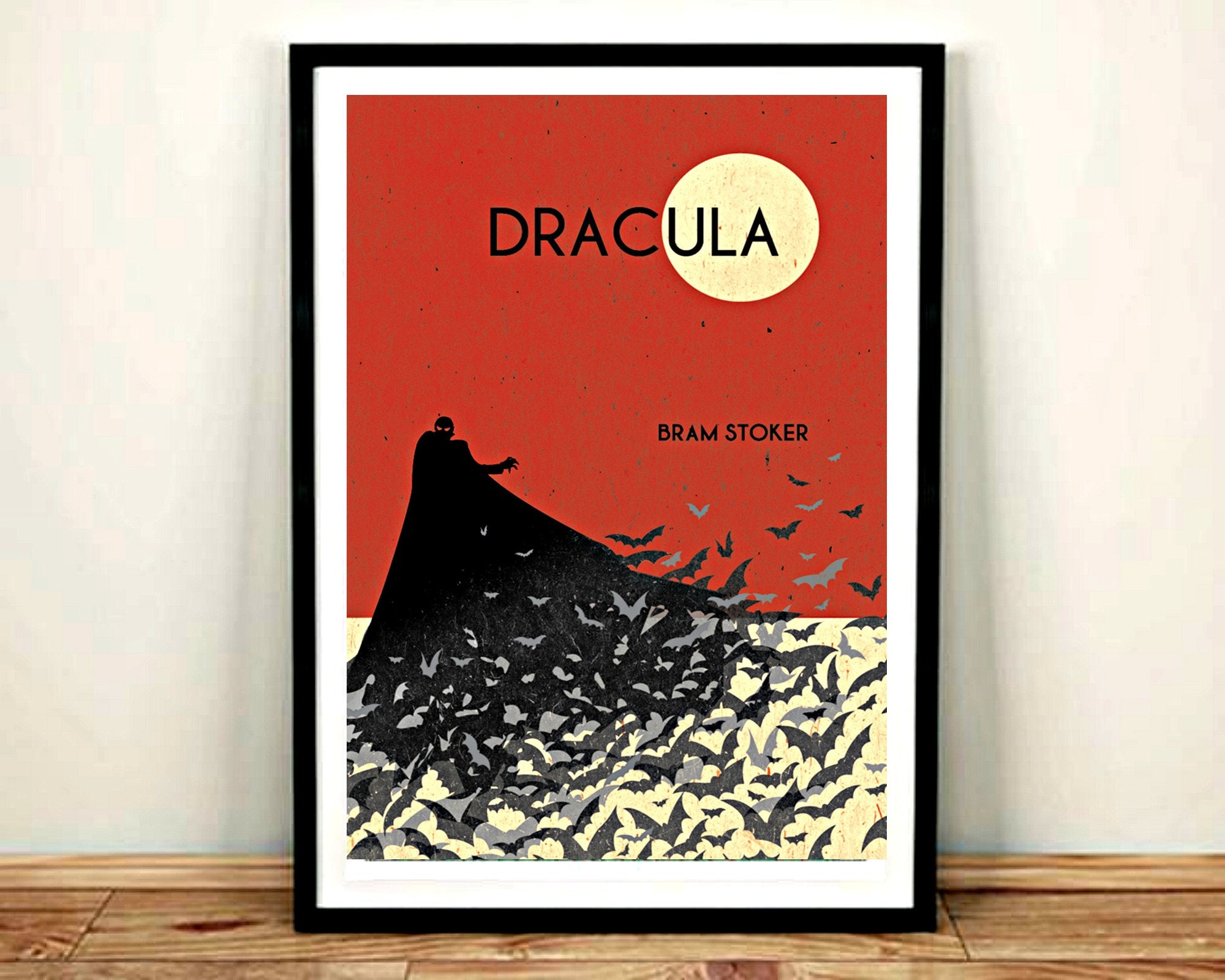 Dracula Book Cover, Bram Stoker, Art Print, Poster, Book Cover, Wall Art,  Print, Book Lover, Literary Gift, Painting, GIFTS 