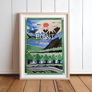 Tolkien The Hobbit Watercolour Print • Middle-earth Wall Art • Literary Gift • Fantasy Book Decor • Book Lover Gift image 3