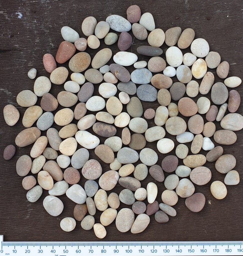 100 small smooth pebbles stones rocks 0.52.5 cm excellent Etsy