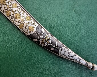 ヴィンテージ トルコ ムガル イスラム オスマン帝国の花柄短剣