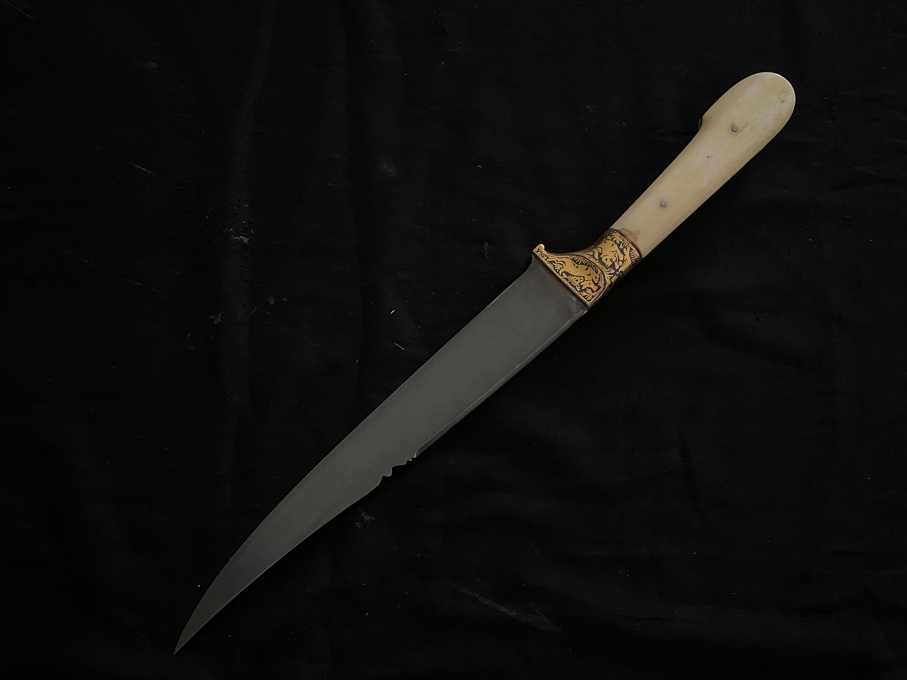 Buy Vintage Original Mughal Indo Persian Stag Hand Grip Dagger With an ...