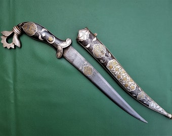 オスマントルコ帝国　シルクロード　ダガーナイフ　短剣　武器　骨董　アンティーク オスマントルコ帝国 シルクロード ダガーナイフ 短剣 武器 骨董
