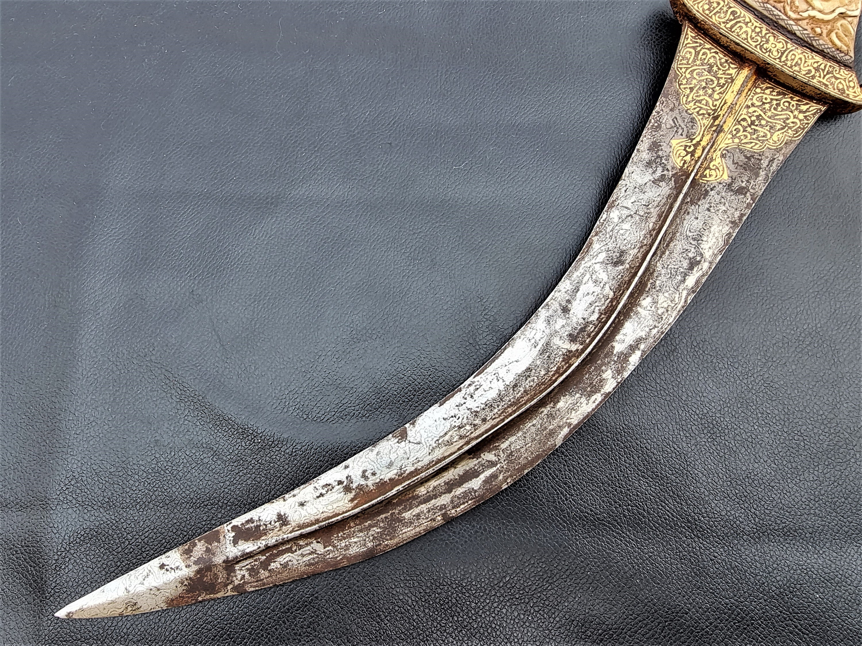 Vintage Old Indo Persian Mughal Islamic Carved Bone Handle - Etsy