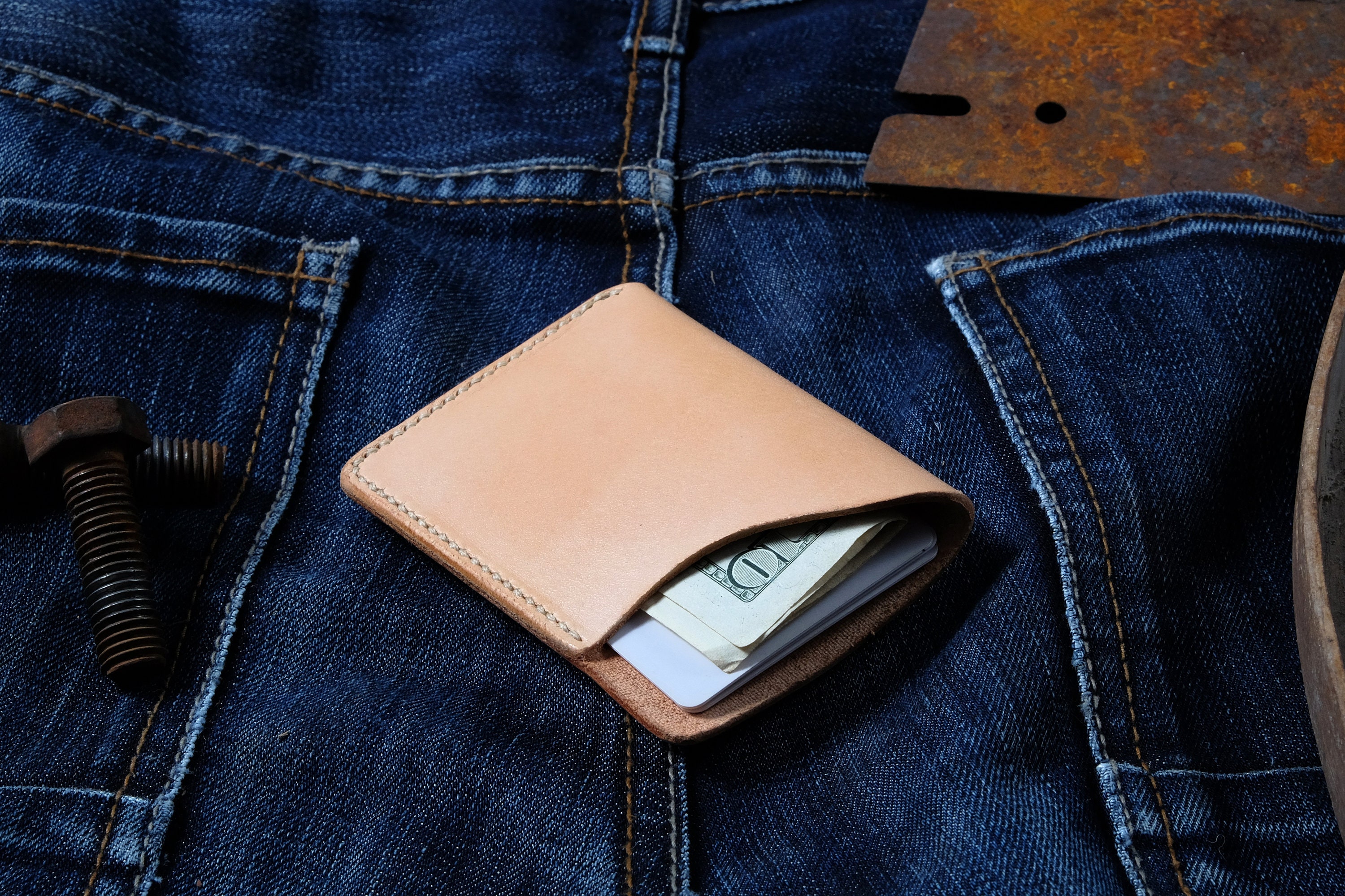 Leather walet for mens, slim custom leather wallet, custom leather card holder for him, minimalist mans card holder, personalized men wallet
