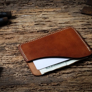Small leather women's wallet, thin personalized leather wallet for her, custom slim womens leather card holder, womans slim wallet.