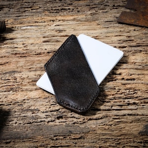 Cartera de cuero más barata, cartera de cuero pequeña, la cartera de cuero más pequeña, cartera pequeña, carteras delgadas para hombre, cartera de tarjeta delgada.