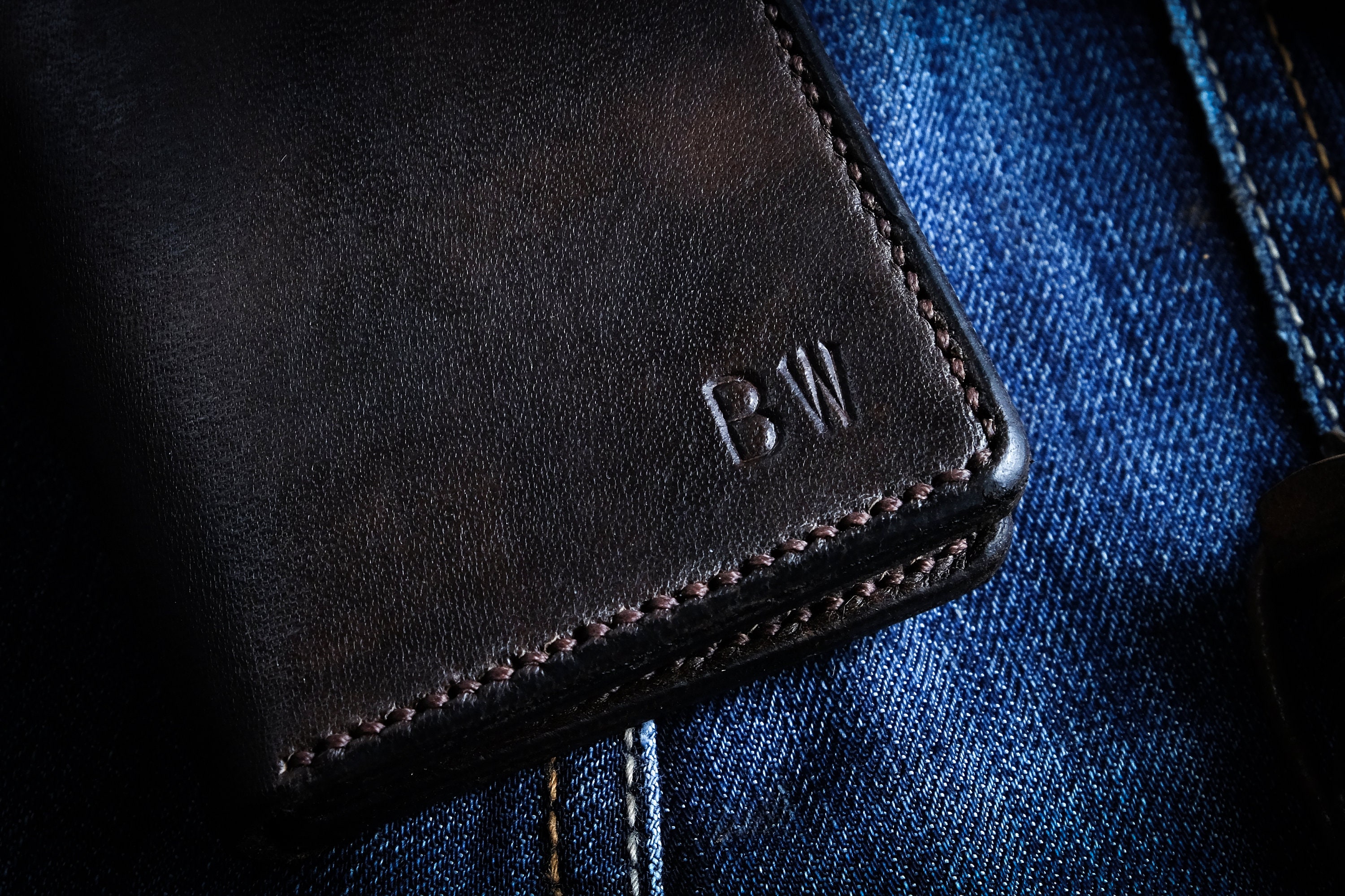 ☆LEMASQUE☆ Pie Heart Slim Card Wallet Denim L17E31704A6 Slim Card Wallet, Slim Wallets, Small Leather Wallet, the