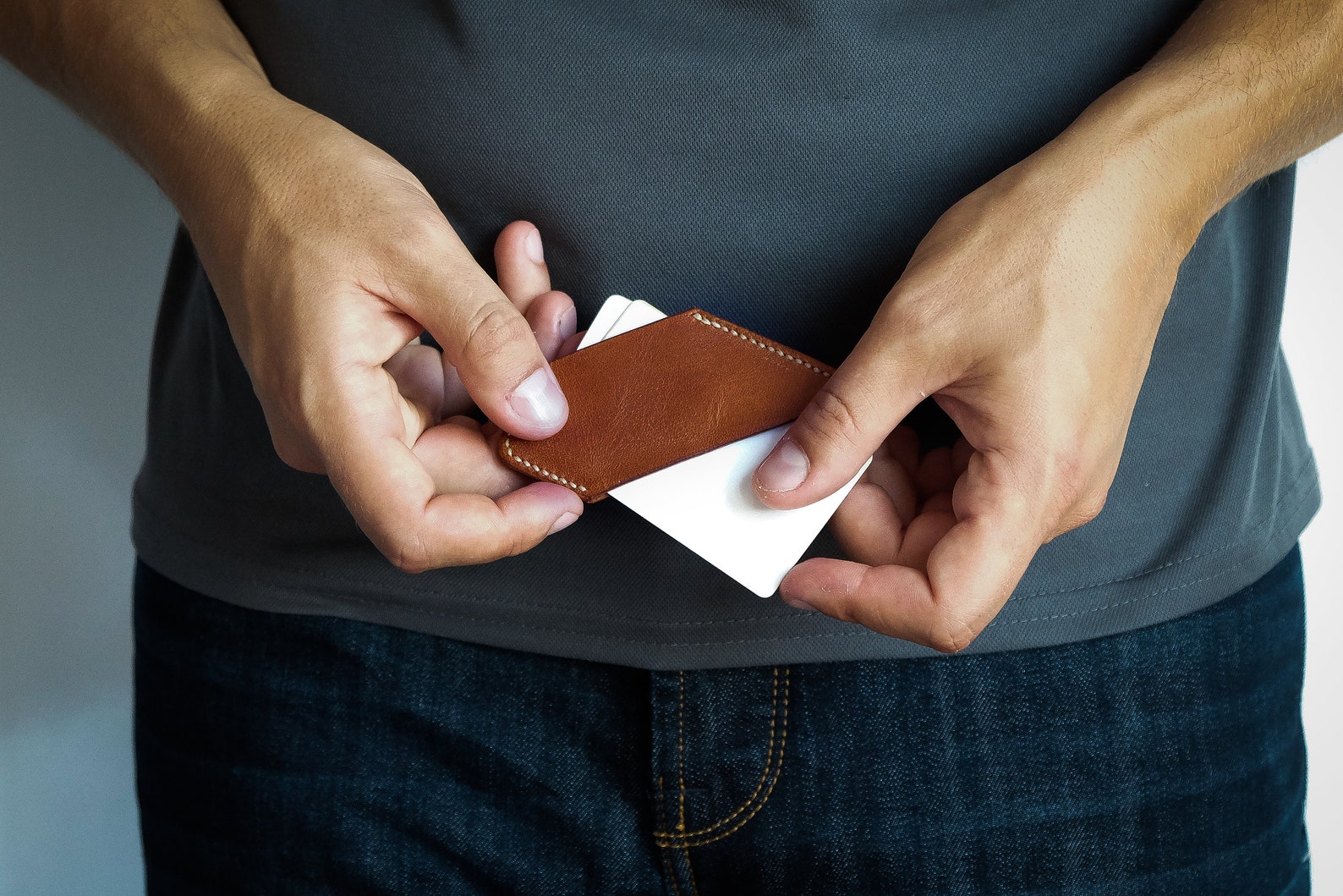 Slim wallets small leather wallet the smallest leather Etsy