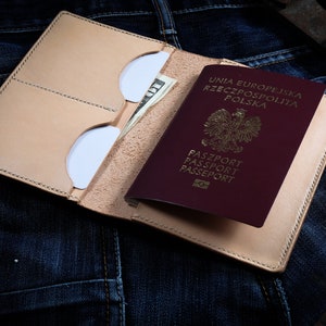 Regalo de viaje para los hombres, cartera de pasaporte de cuero, cartera de viaje, cartera de cuero natural, cubierta de pasaporte, cartera de cuero para hombre, cartera de hombres.