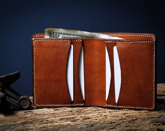 Mens leather wallet, brown leather wallet, brown mens wallet, mens wallet bifold, mens billfold wallet, mens wallet leather, wallet for men.