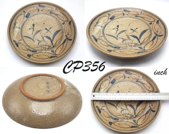 10" Antique Chinese Porcelain Ming Dynasty Floral Bowl Glaze Floral #CP355