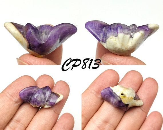 Rare Style PYU Culture HandCarved Tulip Flower Am… - image 1
