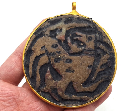 Unique Huge Near Eastern Intaglio Animal Deer Sto… - image 3