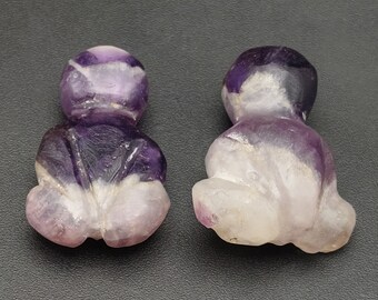 ロット2 オールドピューカルチャースタイル アメジスト フラワー