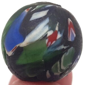 Fancy Venetian Sun Floral Multi Color Ball Glass Trade Bead Africa #CP16