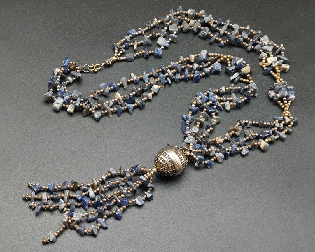 Collana Corta Lapislazzuli Grado A E Ag 925, Sfere 10mm - Collane Corte A Sfere - Collane A - Foto 6