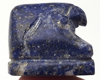 Roman Natural Lapis Lazuli Hand Carved Eagle Hawk Carving Statue #CP195