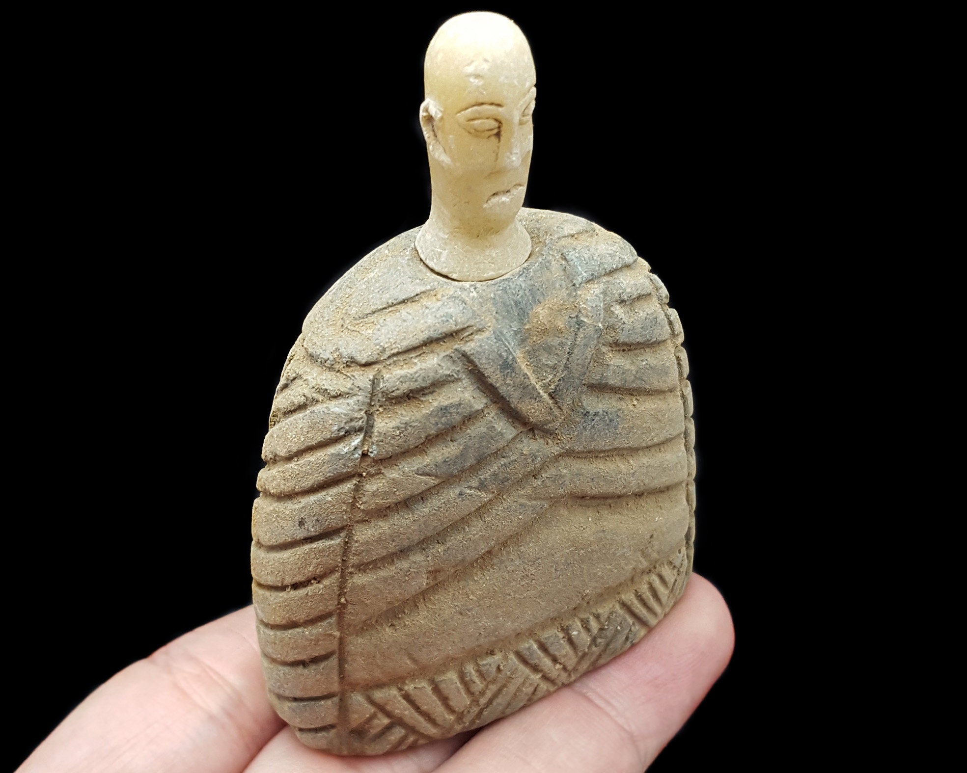 古代バクトリアの女神の彫刻 複合石偶像像 #CP202 - Etsy 日本