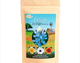 Texas Wildflower Seed Mix - Premium collection of 23 varieties