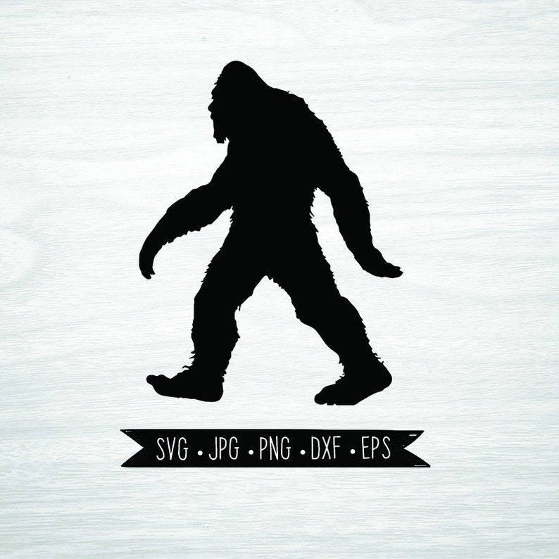  Sasquatch  Bigfoot Vinyl  Decal  SVG JPG PNG eps dwg Digital 