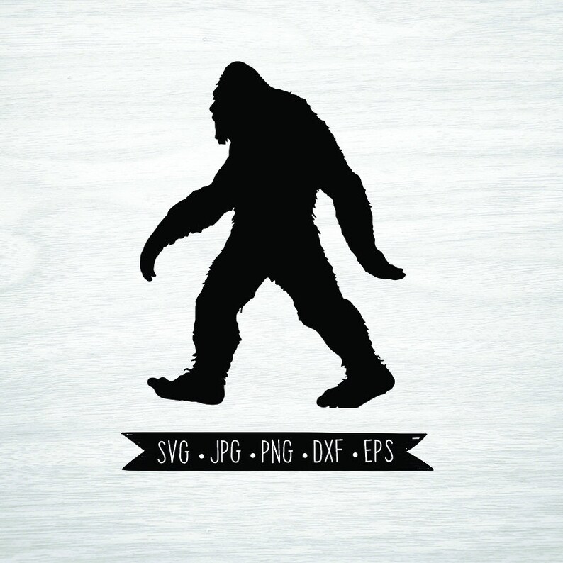 Sasquatch Bigfoot Vinyl Decal SVG JPG PNG eps dwg Digital Sasquatch Bigfoot Vinyl Decal SVG JPG PNG eps dwg Digital
