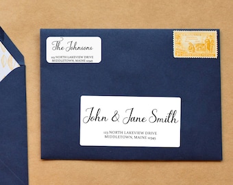 Printable Mailing Address Label Bundle, Printable address label word template for wedding invitation, Christmas and Holiday Card Envelope