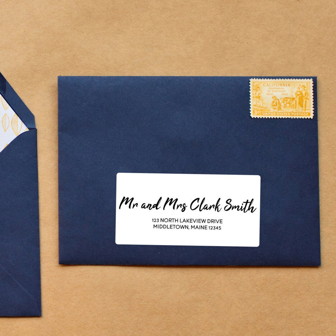 Mailing Address Label Template Printable Address Label Word Etsy