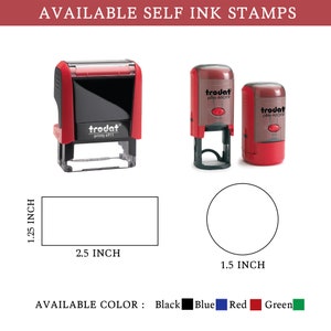 Return Address Stamp / Wedding Address Stamp / Modern Brush Lettering Self Inking Return Address Stamp / Custom Address Stamp image 5