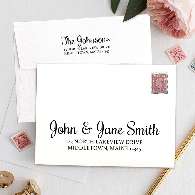 Printable A7 Envelope Address Template Printable Envelope - Etsy