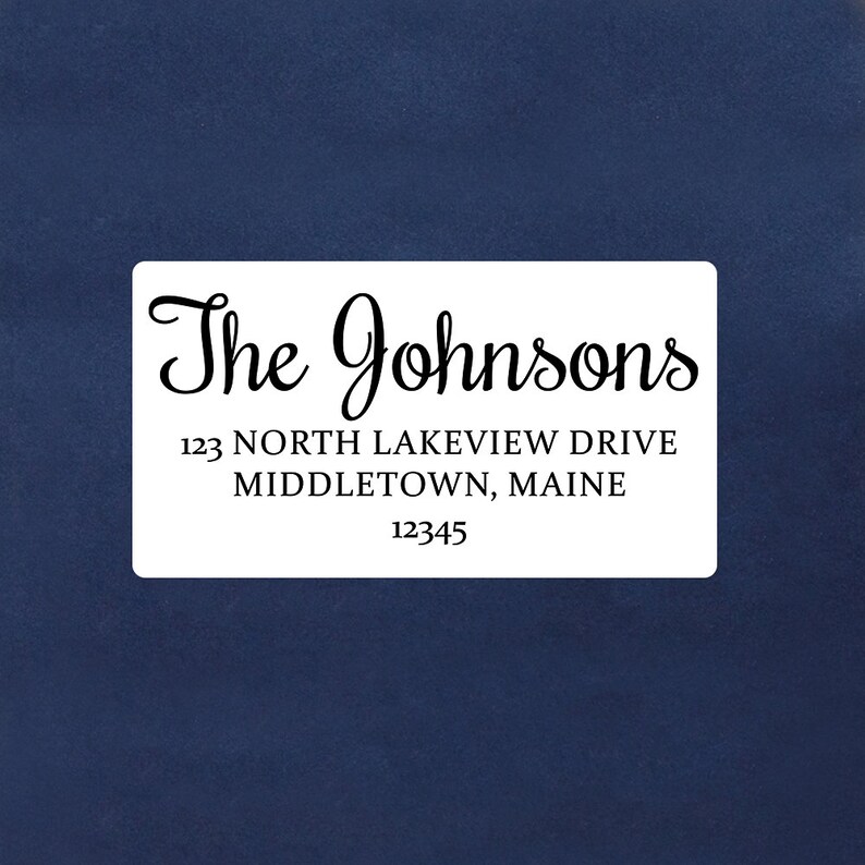 Print at Home Printable Return Address Label Word Template for Etsy