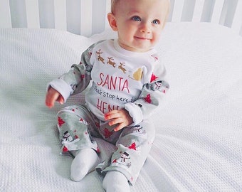 personalised baby pyjamas