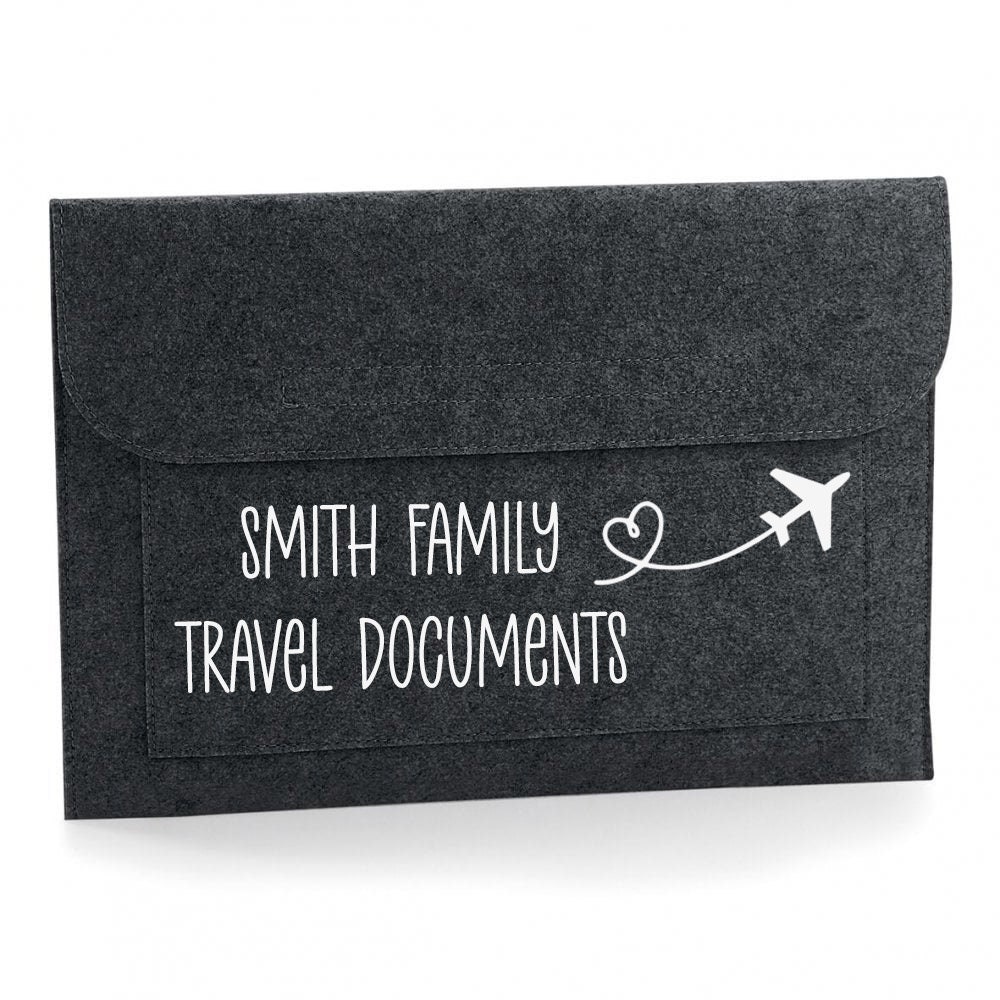 Personalised Family Travel Document Folder Travel Documents Etsy