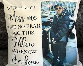 Personalized Memorial Photo Cushion, Remembrance Gift