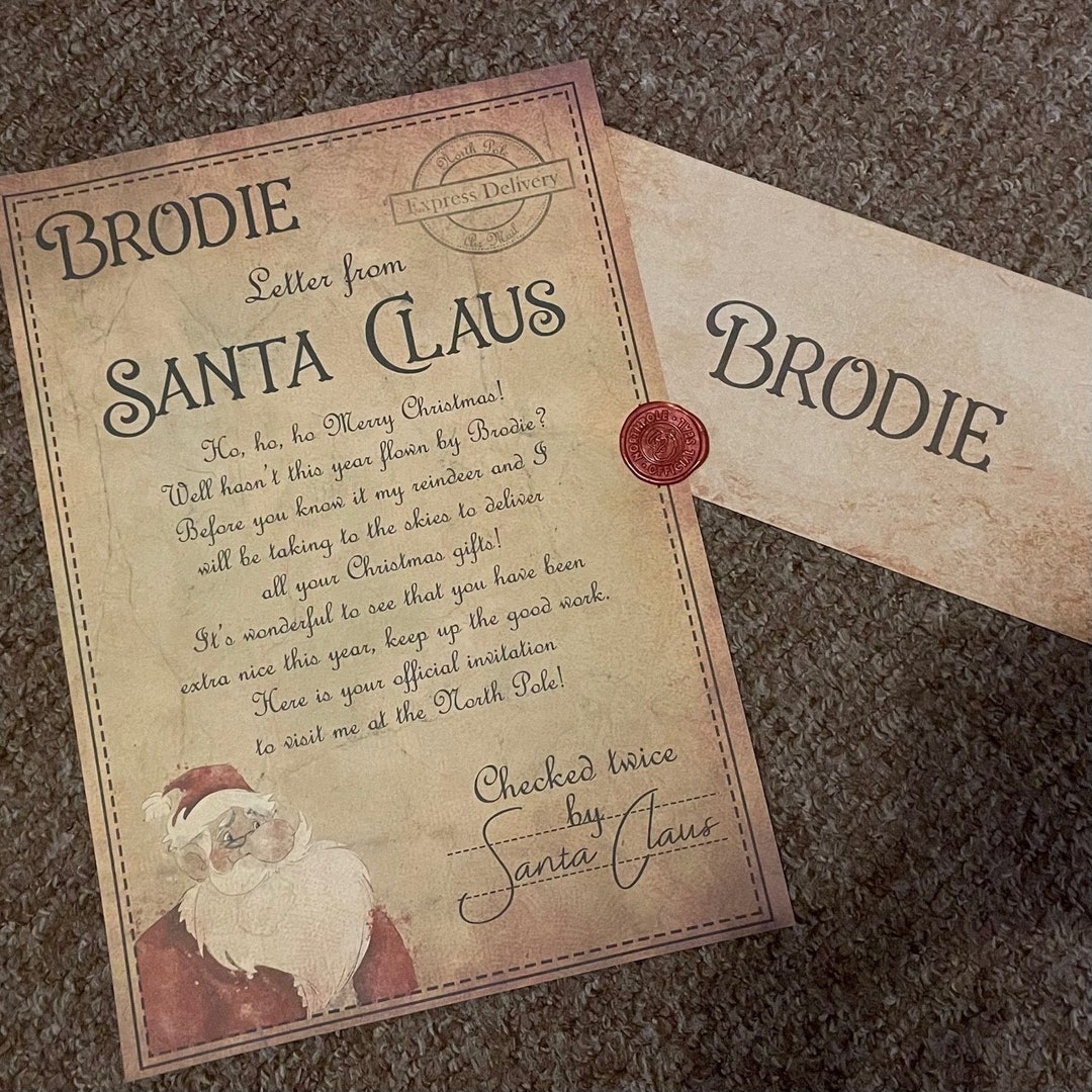 Personalised Official Santa Lapland Letter Letter From Father Etsy UK