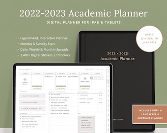 college assignment organizer 2022-2023 Digital Student Planner - Dated Academic GoodNotes Template - Notebook, Assignment Tracker, Project & Essay Planner - Dash Planner