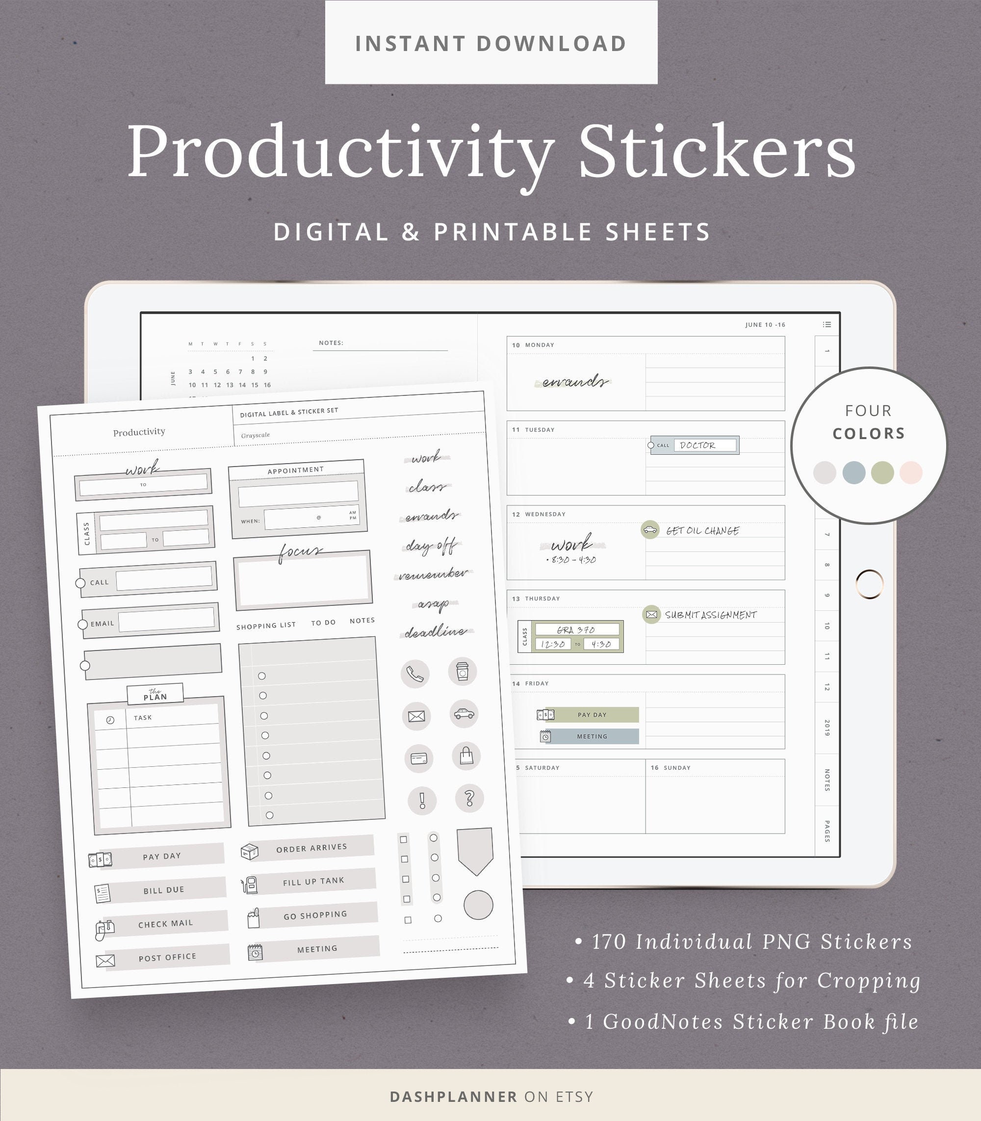 2024 Productivity Stickers