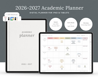2026-2027 Digital Academic Planner | iPad Student Organizer (Digital Download)
