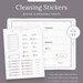 Cleaning Digital Stickers for GoodNotes - iPad Planner Stickers - Printable Cleaning Sticker Labels - iPad Tablet - Instant Download 