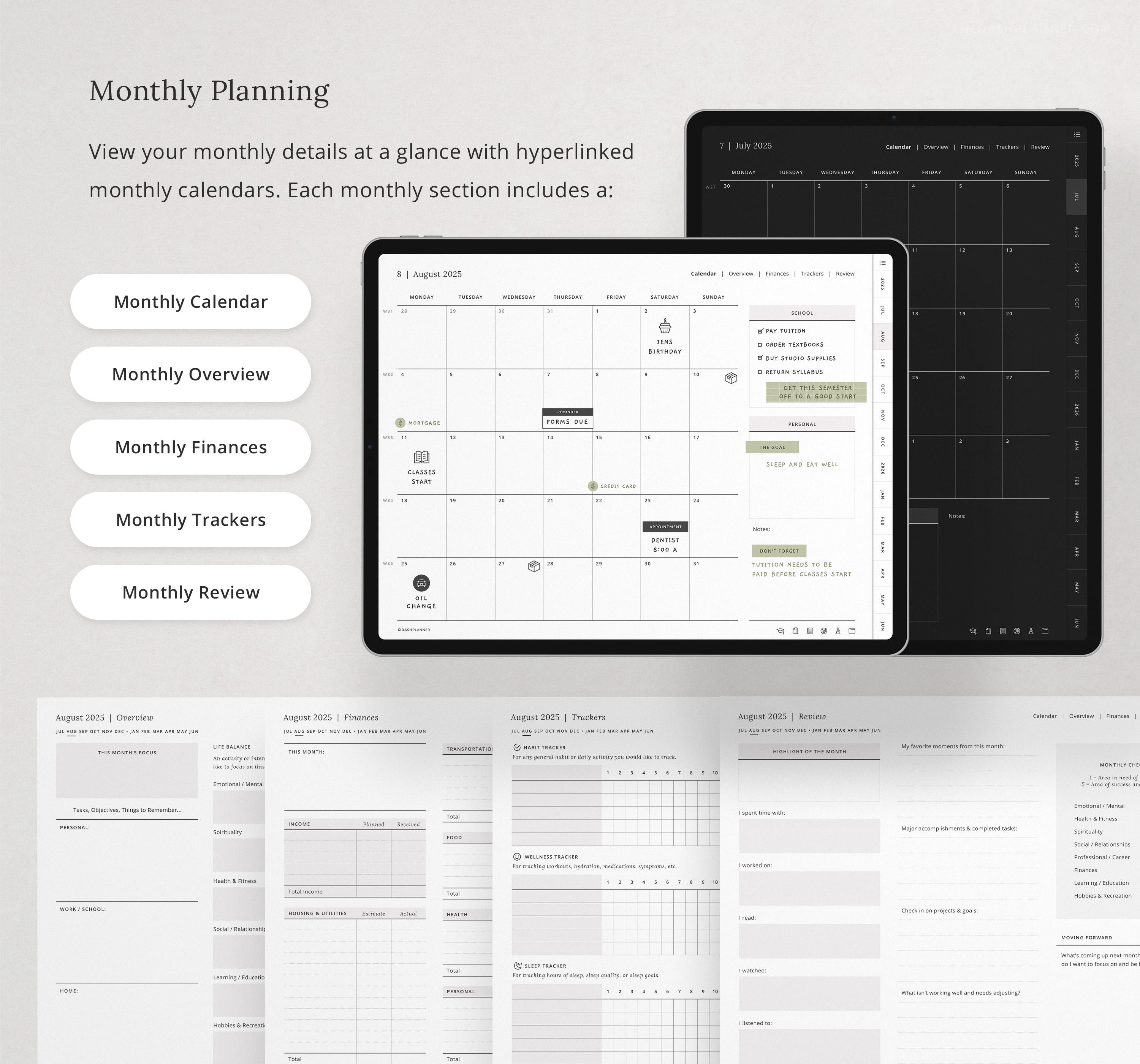2025-2026 Digital Academic Planner for Goodnotes | iPad Student ...