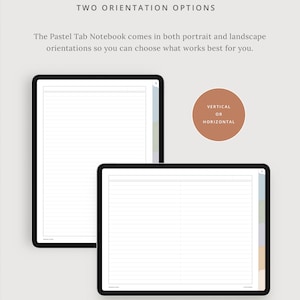 Digital Notebook Template - 5 Tabs in Pastel - Customizable Goodnotes ...