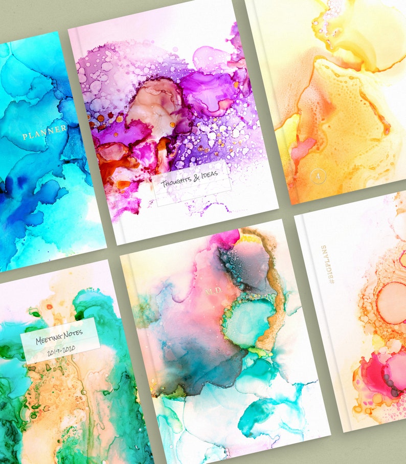 6 Watercolor Digital Notebook Covers for Goodnotes Etsy