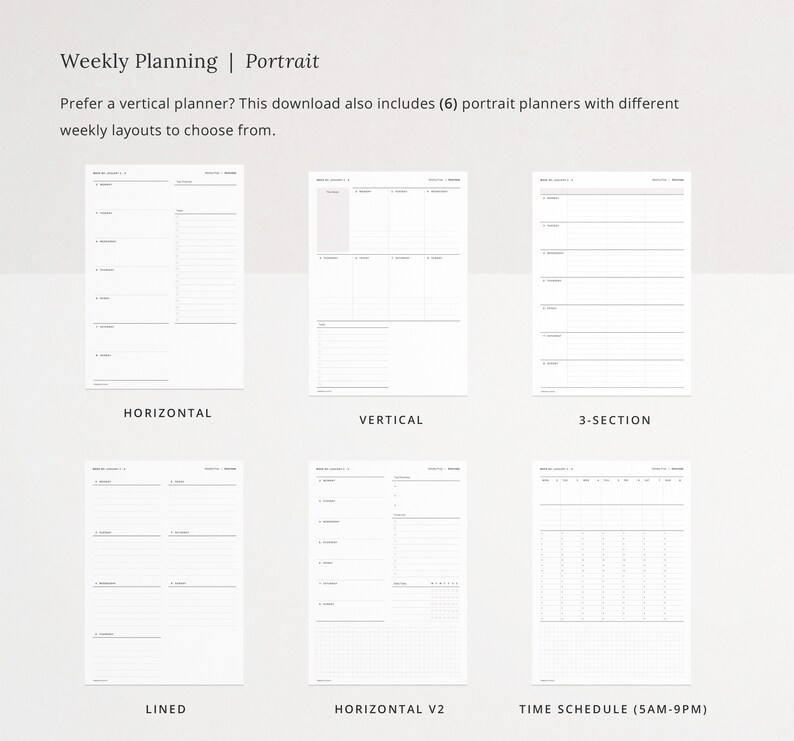 2023 Digital Planner Dash Planner Monthly Weekly & Daily Etsy