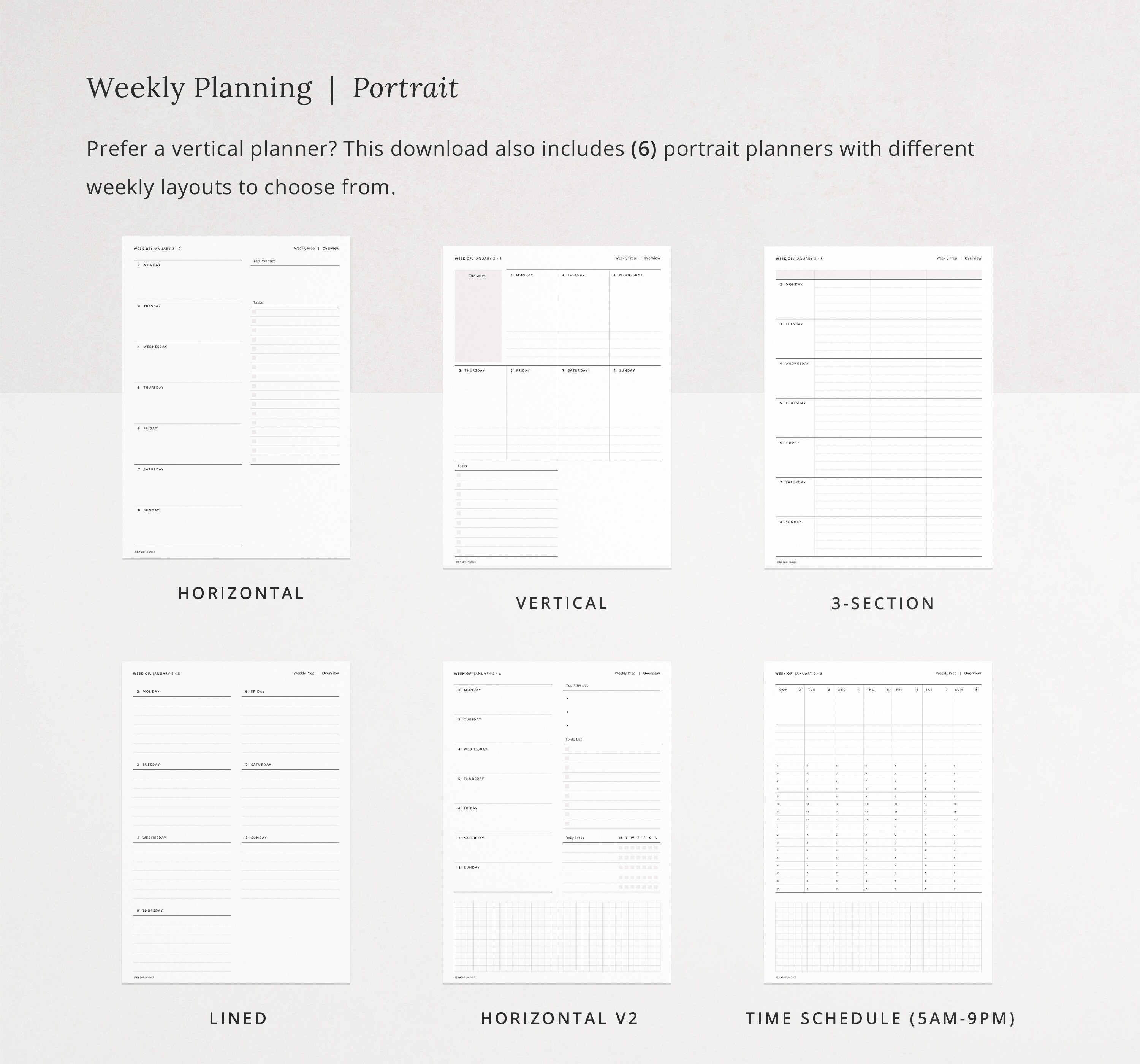 2023 Digital Planner Dash Planner Monthly Weekly & Daily Etsy Australia